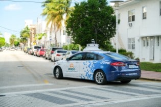 Self-Driving Test Vehicle Miami